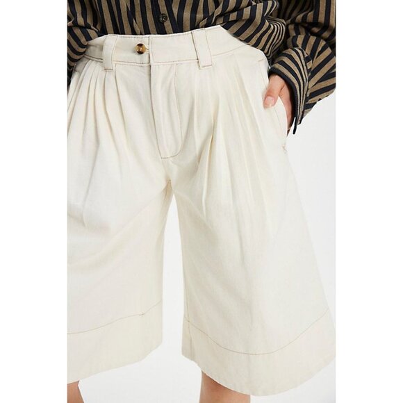 Free People Pants - Free People Sadie A Line Long Trouser Shorts Tailored 90s Womens 8 Old Money